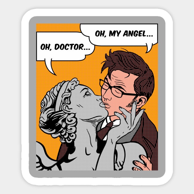 Oh Doctor, Oh My Angel Sticker by TeeNinja